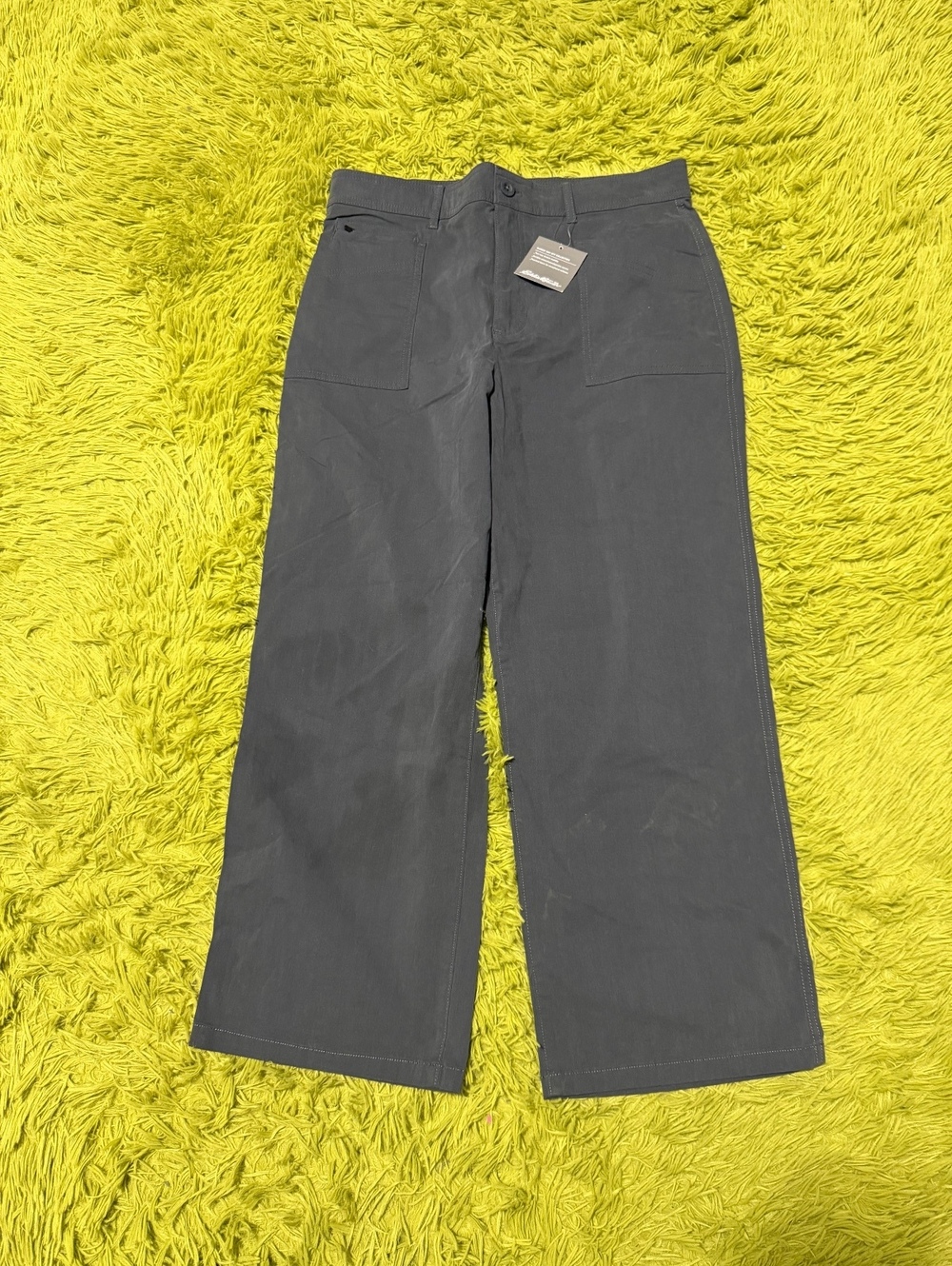 NWT Eddie Bauer Guides Day Off Wide Leg Outdoor Pants Women’s Size 10 Gray
